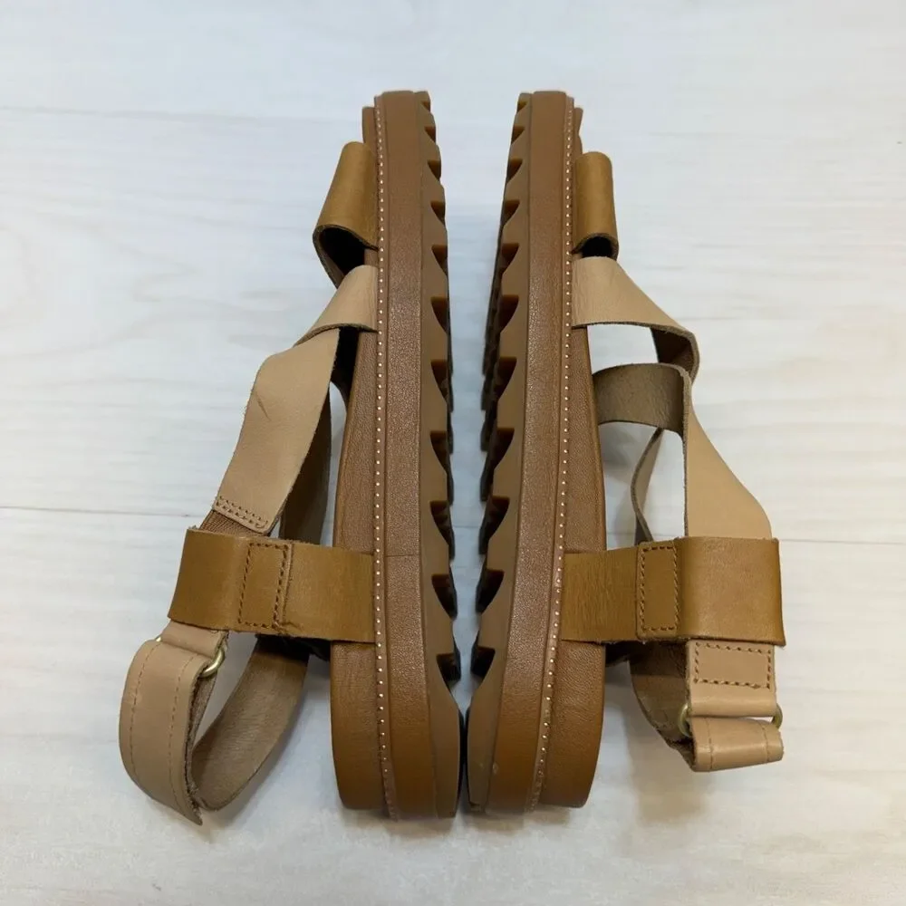 Sorel Roaming Criss Cross Sandal Women 7.5 US Brown NL3909-224 - Picture 3 of 9